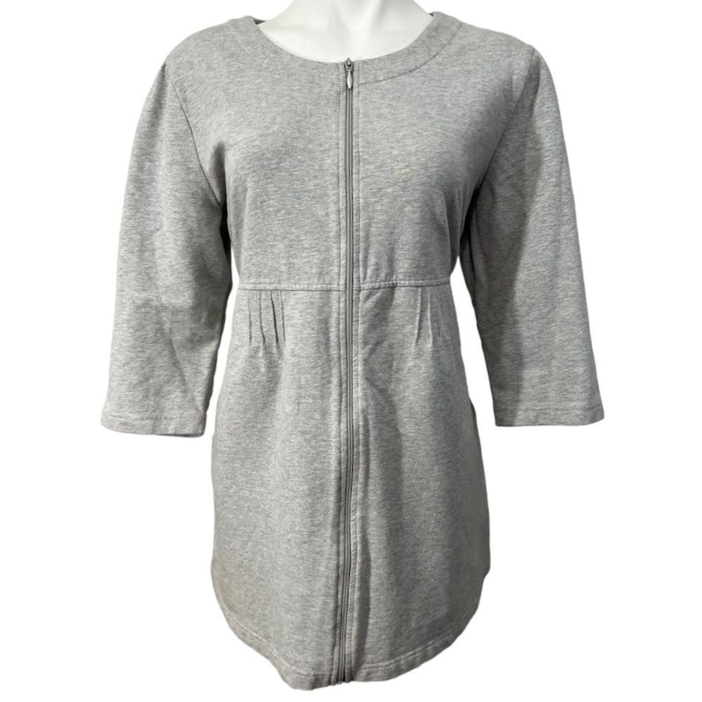 Sport Savvy Women's Light Gray Knit Utility Jacket - Picture 2 of 5